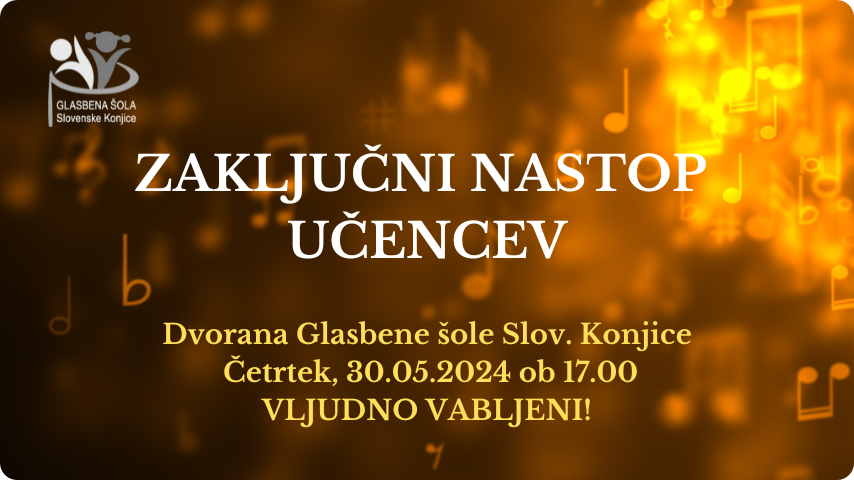 Zaključni nastop učencev