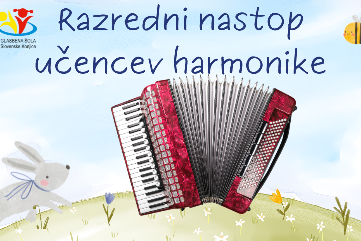 Razredni nastop učencev harmonike