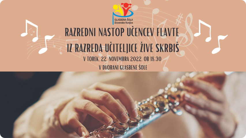 Razredni nastop učencev flavte