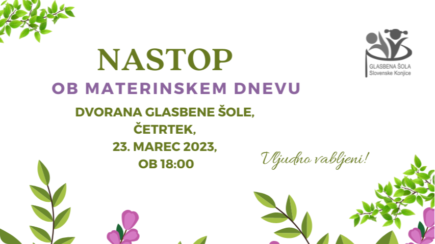 Nastop ob materinskem dnevu