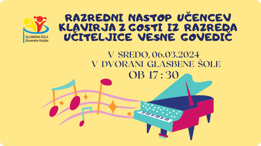 Nastop učencev klavirja z gosti