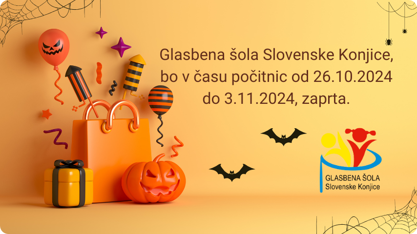 Glasbena šola bo v času počitnic zaprta