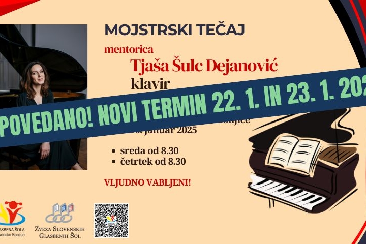 ODPOVED SEMINARJA - NOVI TERMIN 22. in 23. JANUAR