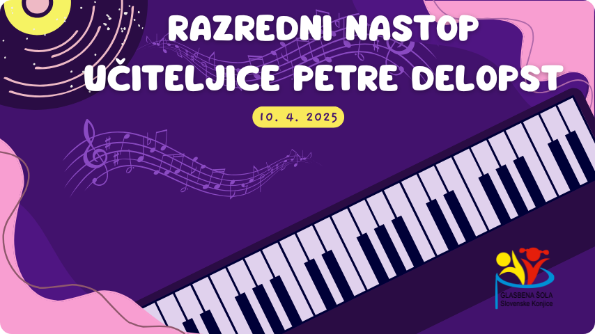 Razredni nastop učiteljice Petre Delopst