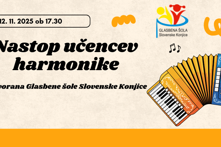 Ko zazveni harmonika – glasbeni večer z učenci in gosti