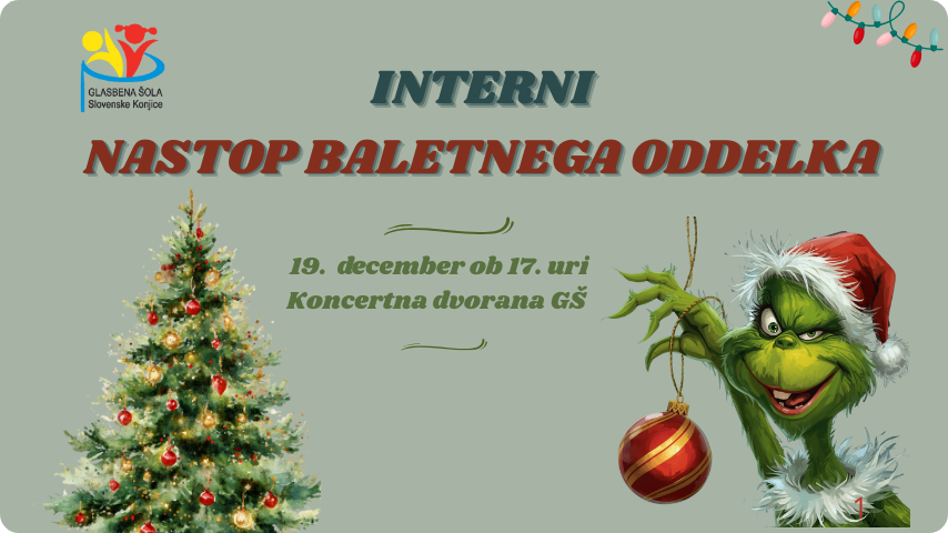 Interni nastop baletnega oddelka