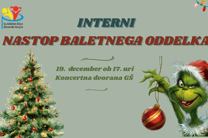 Interni nastop baletnega oddelka