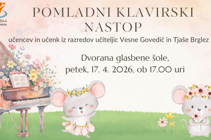 Pomladni klavirski nastop