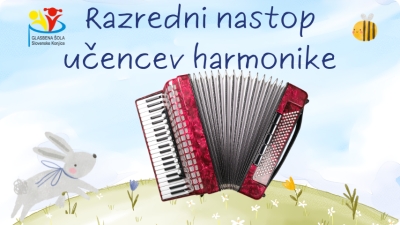 Razredni nastop učencev harmonike