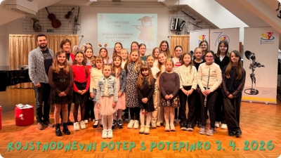 Z učenkami flavte na rojstnodnevni potep s Potepinko