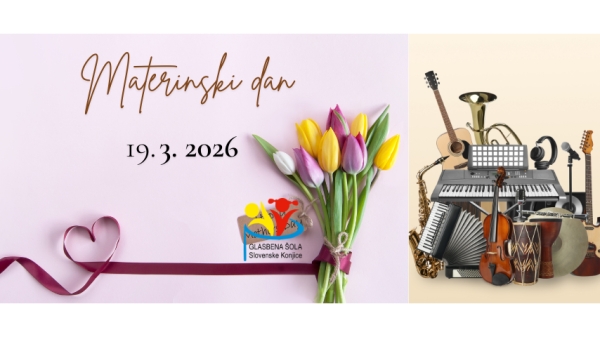 Nastop učencev glasbene šole ob materinskem dnevu